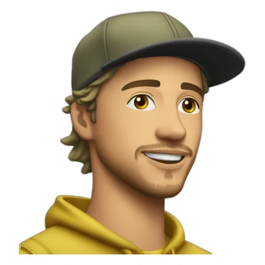 nekfeu avec casquette sticker