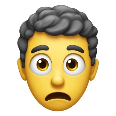 An emoji screaming  sticker