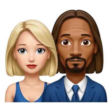 snoop dogg and Jennifer Lawrence  sticker