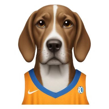 dog in a kevin durant jersey  sticker