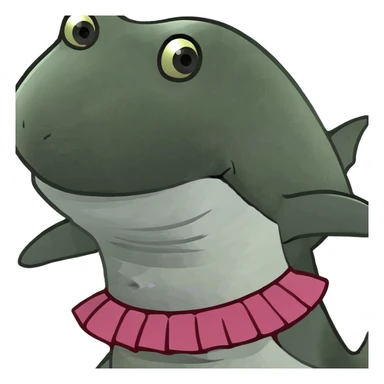 shark in tutu sticker