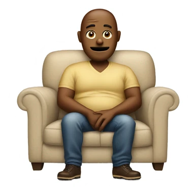 Couch potato sticker