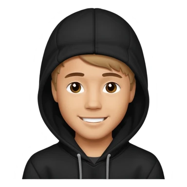 justin bieber wears black hoodie sticker