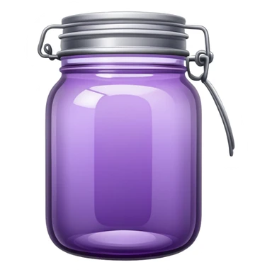 Purple tinted Canning jar sticker