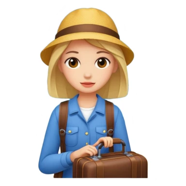 travel aesthetic girl sticker