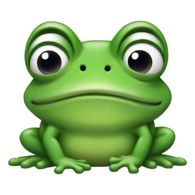 Sad frog  sticker