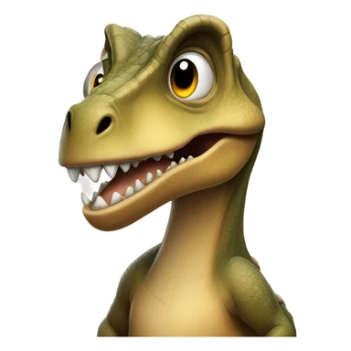 Dinosaur flipping you off sticker