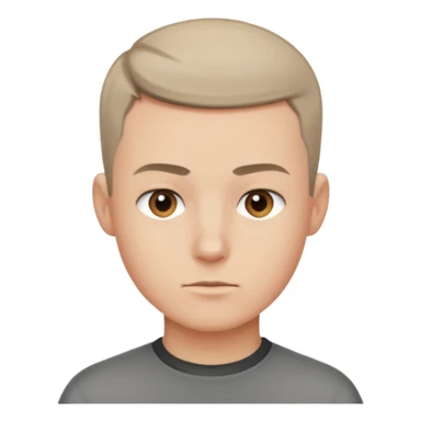 crew cut shorter hair sticker