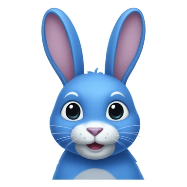 blue rabbit sticker