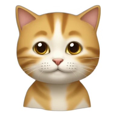 Chat qui miaule sticker
