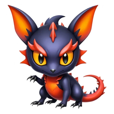 Shiny Epic Badass Edgy Noibat-Salandit-Litten-Hybrid sticker