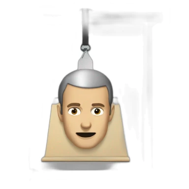 macron guillotine sticker