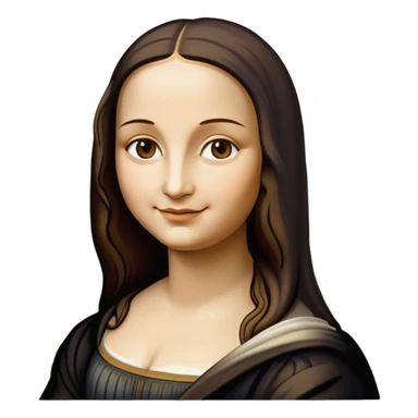 Mona Lisa painting sticker