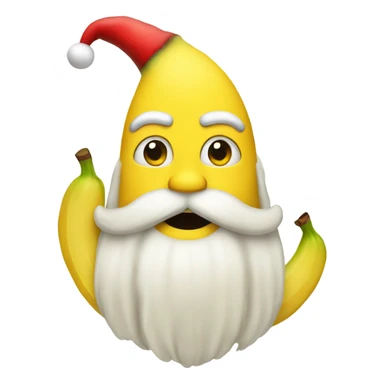 Santa banan sticker