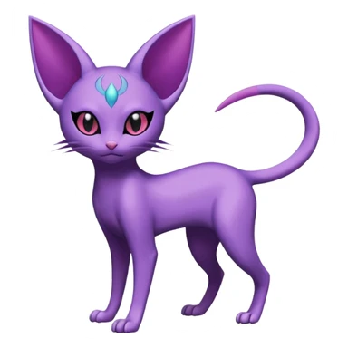 Sneasel-Espeon-Purrloin-Fakémon-hybrid-creature (full body)  sticker