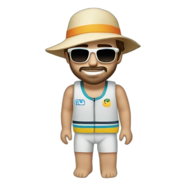 fernando alonso in th beach sticker