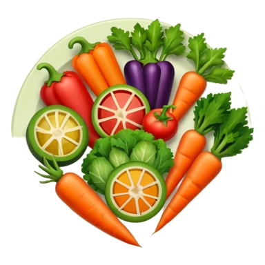 veggie plate sticker