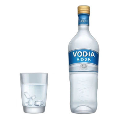 bottle of vodka sticker