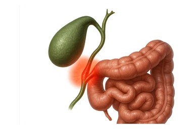 CISTIFELLEA E INTESTINO SONO COLLEGATI NEL DOLORE, iperrealistico 4k sticker