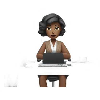 Woman is trading at stock market  sticker