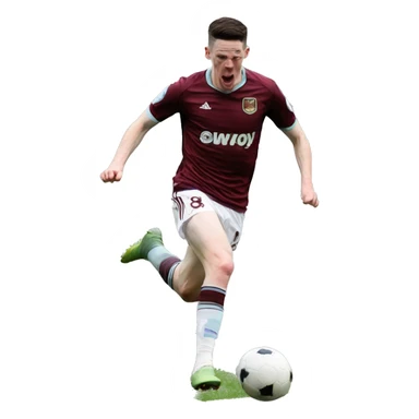 Declan rice scoring a goal sticker