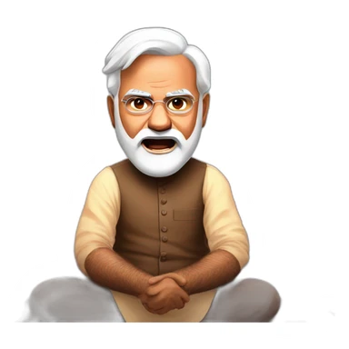 Narendra modi in angry sticker