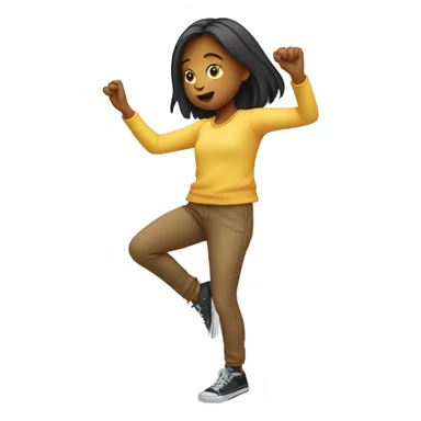 girl doing a dab sticker