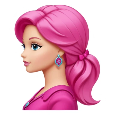 Logo barbie de profil sticker