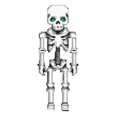 Minecraft skeleton sticker
