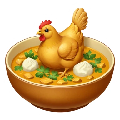 chicken curry in a bowl sticker