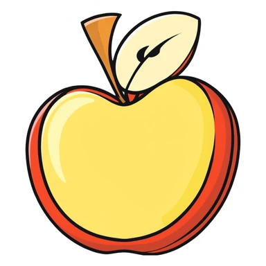 apple slices sticker