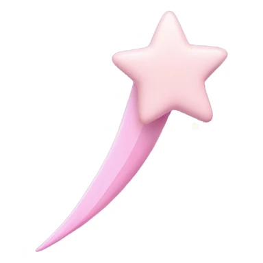 pastel pink shooting star sticker