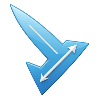 Verificado azul con la flecha blanca sticker