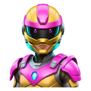 cyberpunk power ranger sticker
