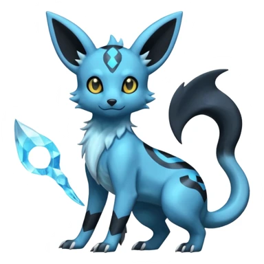 Shiny Umbreon-Amaura-Salandit-Fakémon-fusion (full body) sticker