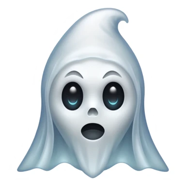 Ghost with pointy head sticker