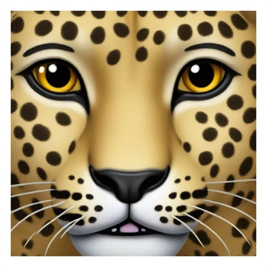 Leopard face  sticker