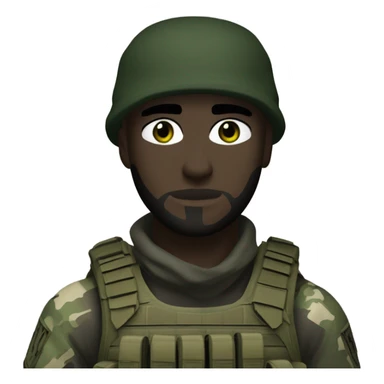 white male, pale skin, call of duty dark mask, green camo tactical gear, combat boots, black beanie, hazel eyes sticker