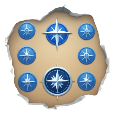 blue compass safari browser sticker
