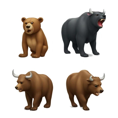 BEAR VS BULL sticker