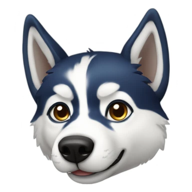 Husky avec des yeux bleu sticker
