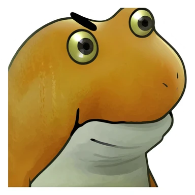 goldfish with funny face, goofy expression sticker