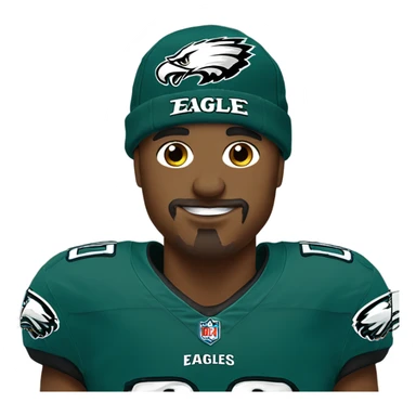 Dg wearing eagles jersey sticker