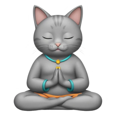 Gato yogin sticker