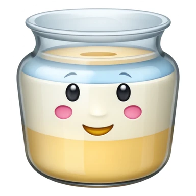 pot de yaourt en verre sticker