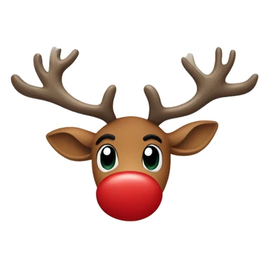 Red Nosed Reindeer sticker