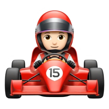 Formula racer sticker