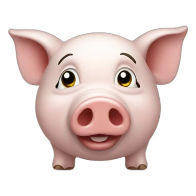 Cochon drôle sticker