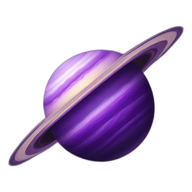 A purple saturn sticker