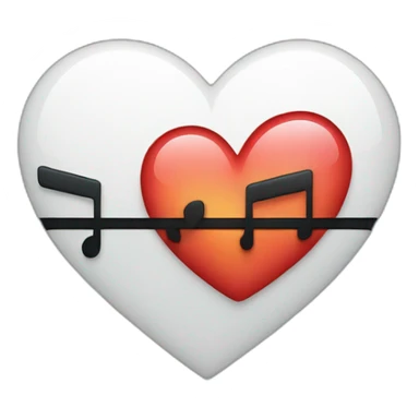 deezer music heart sticker